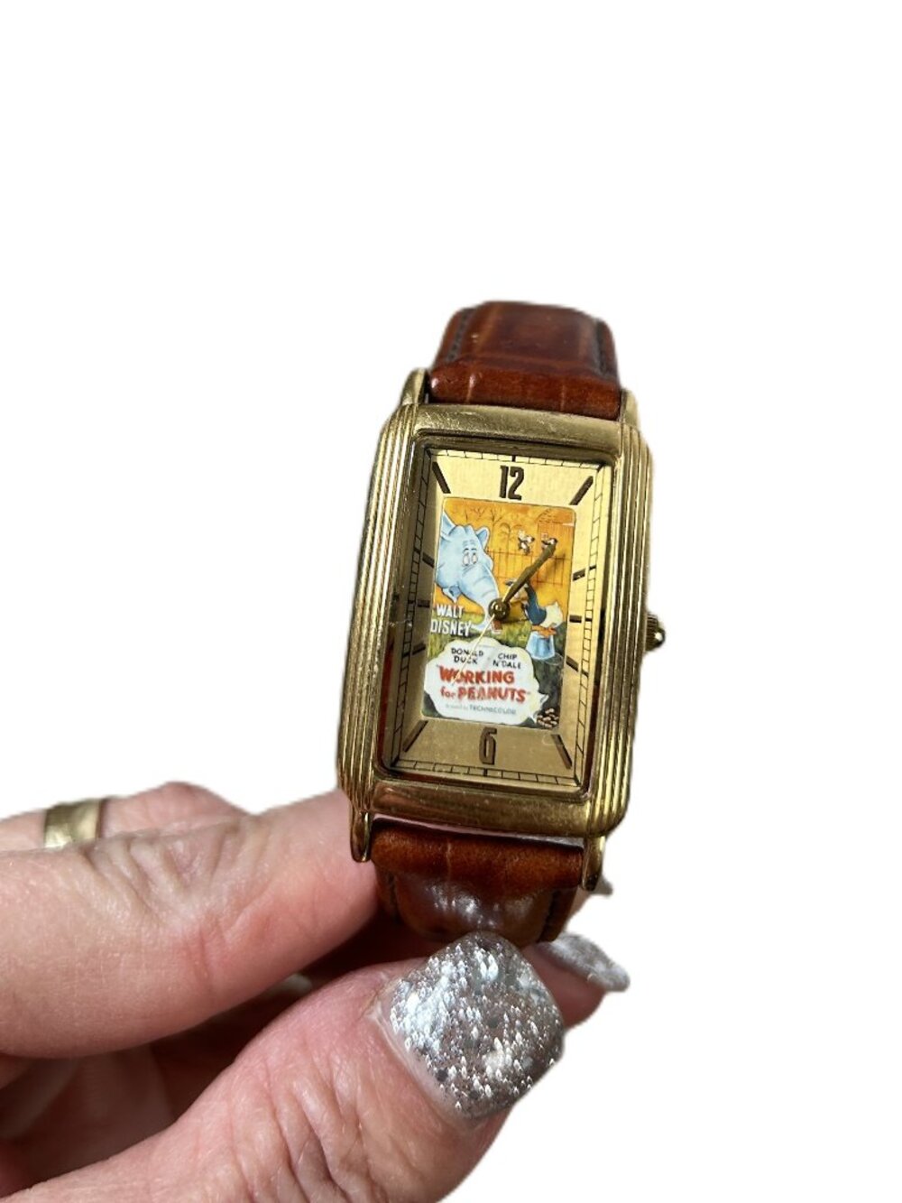 Limited Edition Donald Duck "Working for Peanuts" Wrist Watch UNTESTED